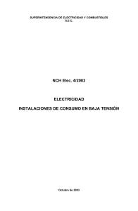 NCH 4.2003 Electricidad instalaciones de consumo de baja tensión