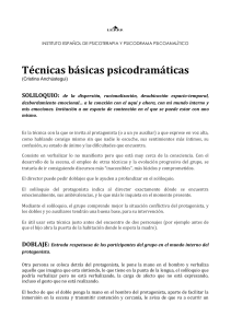 TECNICAS DEL PSICODRAMA