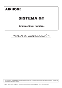 GT MANUAL DE CONFIGURACIÓN estándar y ampliado