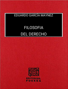 FILOSOFIA DEL DERECHO EDUARDO GARCIA MAYNEZ