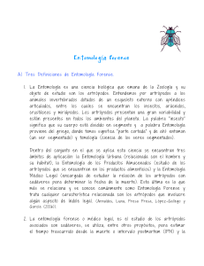 Definición de Entomología Forense