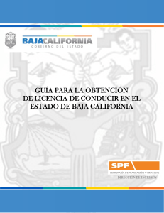 Guia para obtencion de Licencias de Conducir en Baja California
