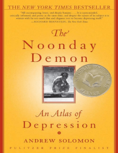 Andrew Solomon - The noonday demon, an atlas of depression