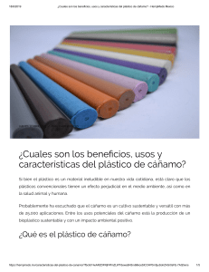 ¿Cuales son los beneficios, usos y características del plástico de cáñamo  - HempMeds Mexico