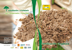 Fertilizacion organica Fundación MCCH
