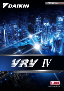 VRV-IV  HP Sales Catalogue - PCVMT1541aprvA4