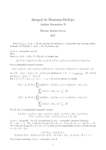 Integral Riemann-Stieltjes (demostraciones)