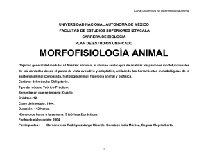 morfofisiologia animal-UNAM IZT
