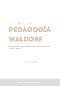 Introducción a Pedagogía Waldorf