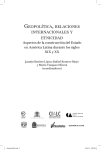 Arriaga Juan Carlos & Camal Tania ( 2012). Secesion y fragmentacion de los territor