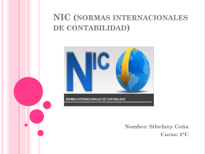 NIC (normas internacionales de contabilidad)