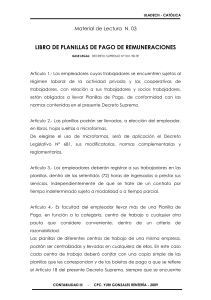 LIBRO DE PLANILLAS DE PAGO DE REMUNERACIONES