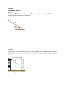 FUERZAS EN UN PLANO