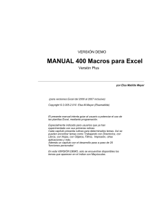 MANUAL 400 Macros para Excel