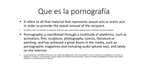 Que es la pornografía