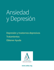 Ansiedad y Depresion, Depresion y trastornos depresivos, Tratamientos-2017