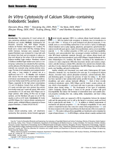 In Vitro Cytotoxicity of Calcium Silicate-containing Endodontic Sealers