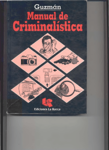 Manual de Criminalistica - Guzman