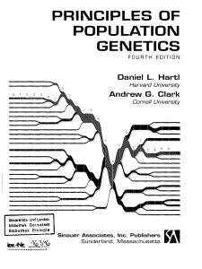 Principles of population genetics. Harti. Clark