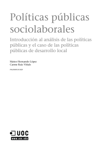 Políticas sociolaborales Módulo 1 Políticas públicas sociolaborales