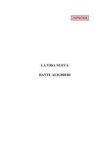 Dante Alighieri - La Vida Nueva