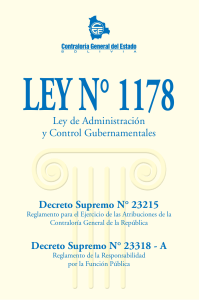 Ley Nro 1178