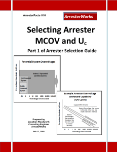ArresterFacts 016 Selecting Arrester MCOV-Uc