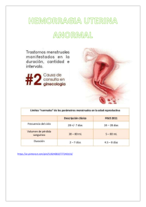 Hemorragia uterina anormal...