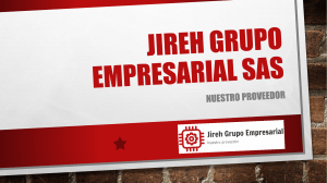 Presentación JIREH Grupo Impresarial SAS