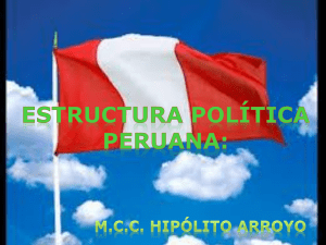 estructura politica peruana