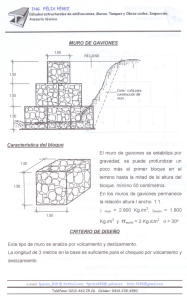 Diseño de Muro de Gaviones