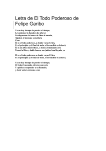 Letra de El Todo Poderoso de Felipe Garibo
