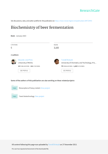 Artículo Biochemistry of beer fermentation