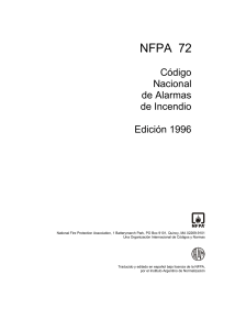 NFPA 72 CODIGO DE ALARMAS DE INCENDIO 