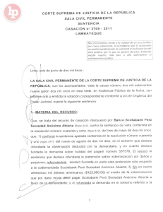 Casación-2709-2011-Lambayeque-Legis.pe nulidad por falta de manifestacion de voluntad caso banco 