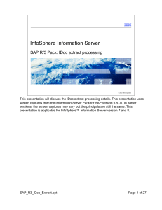 SAP R3 iDoc Extract-Sending IDocs
