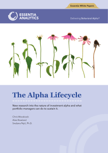 The Alpha Lifecycle Essentia Analytics v1.0 0720