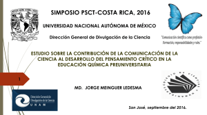 Jorge Meinguer  Presentación Simposio PSCT-CR