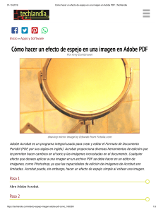 Cómo hacer un efecto de espejo en una imagen en Adobe PDF   Techlandia