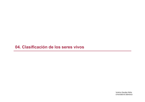 Clasificacion de los seres vivos