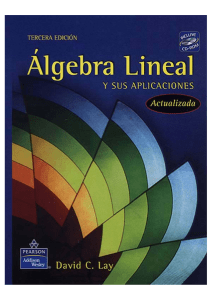 Algebra Lineal y sus Aplicaciones 3ra Ed