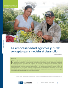 La empresariedad agrícola y rural: conceptos para modelar el desarrollo