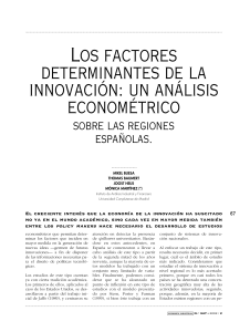 Los factores determinantes de la innovacion, un analisis econometrico