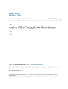 ++Analysis of Flow Through Roots Blower Systems