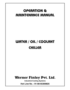 Werner Water Chiller Manual