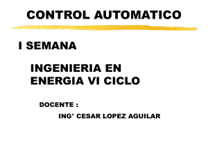 CONTROL AUTOMATICO Introduccion