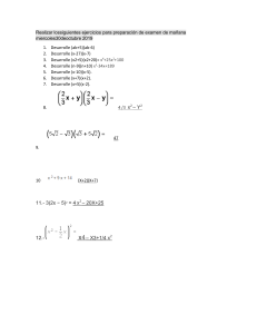 EJERCICIOS DE Números Complejos preparacion para examen