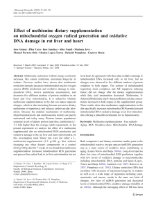 Gomez et al.2009.Effect of methionine dietary supplementation