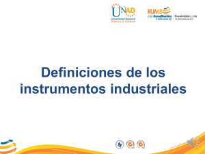 2- Definiciones de los instrumentos industriales
