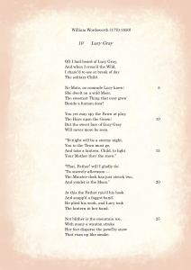 Wordsworth 10 Lucy Gra f